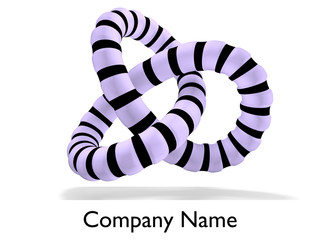 loop as a company logo on white background - 3D