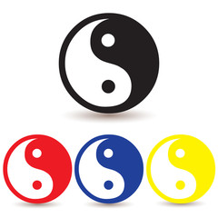 Yin Yang vector illustration