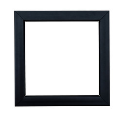 glossy blackframe on a white baclground