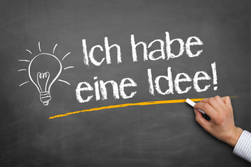 Fototapeta premium Ich habe eine Idee