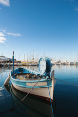 Small fishing boat in Toulon port, France. - 49023610