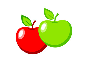 Red and green apple