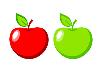 Red and green apple