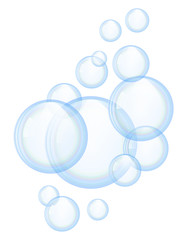 Vector soap bubbles