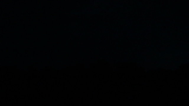Night storm near river and great zippers