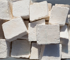 traditionally manufactured soap win white cubes