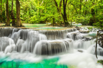 Erawan Waterfall in Kanchanaburi Province