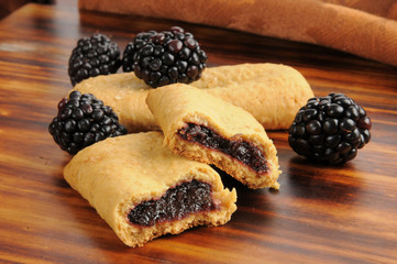 Blackberry filled breakfast bars