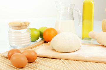 Different products to make bread