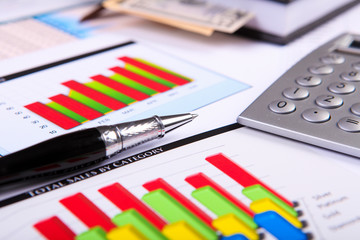 Financial papers on the table