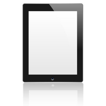 Black computer tablet