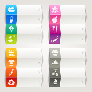 Rainbow - Food and Restaurant icons / Navigation template
