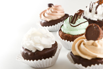 assortment of brownie bites