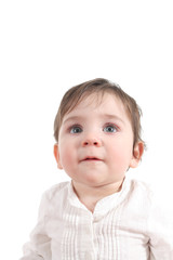 Attentive baby expression