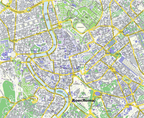 Fototapeta premium Citymap Rom