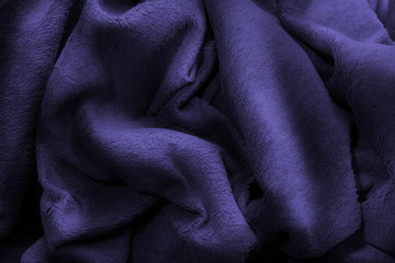 Blue polar fleece blanket luxury