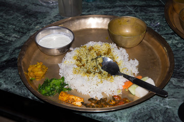 Nepals Nationalgericht Dal Bhat