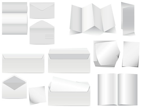 Foglietti fogli carta da lettera busta