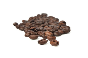 Coffee beans isolated on white background