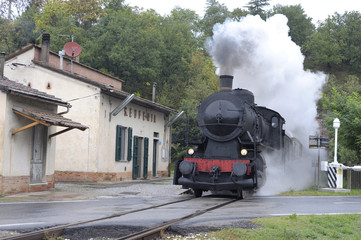 Italian steam train