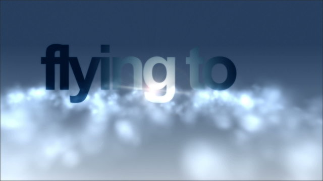 fantastic video – flying through clouds with text – loop HD
