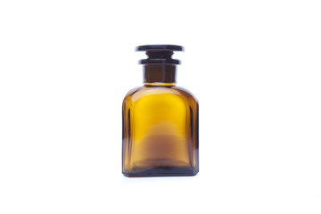 Magic bottle for potions isolated on white background
