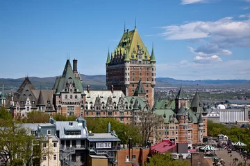 Foto op Plexiglas Chateau Frontenac in Quebec city © marinaphoto
