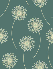 Seamless floral pattern -  vector illustration