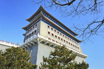 Gate to Tiananmen Square in Beijing, China.