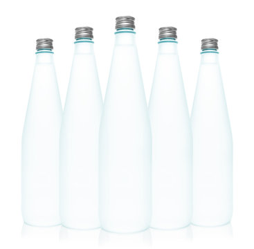 Isolated water bottles