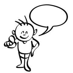 cartoon boy hand drawn