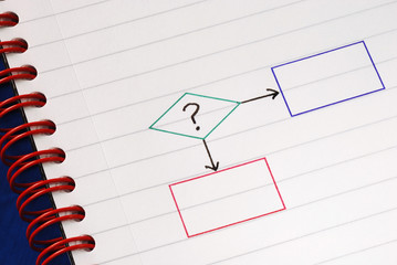 A sample flowchart for decision making procedure