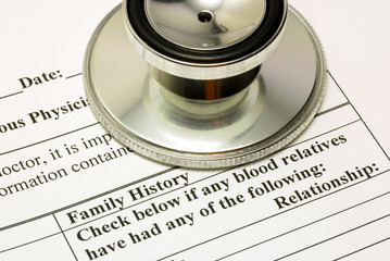 Filling the medical history questionnaire