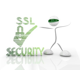 Obraz premium futuristic SSL 3d character
