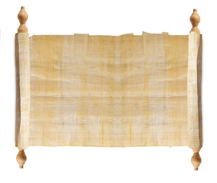 Horizontal ancient scroll