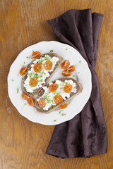 Cottage cheese sandwiches