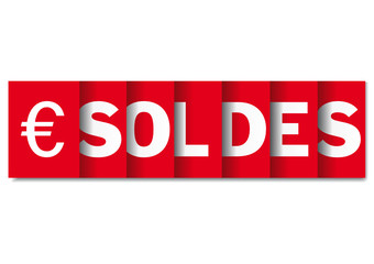 Soldes Bande euro rouge
