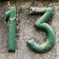 Numero trece antiguo.