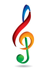 Obraz premium Violin key