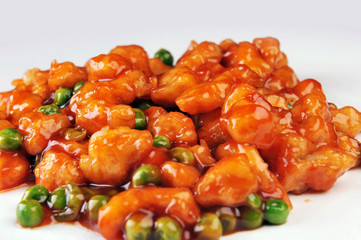 chicken with red sauce