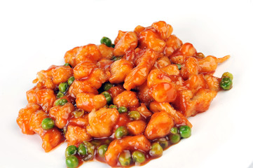 chicken with red sauce