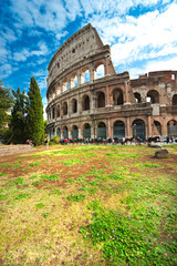 Fototapeta premium The Majestic Coliseum, Rome, Italy.