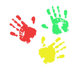 Color hand print