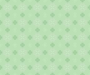 seamless pattern for St. Patrick's Day with shamrock leaves