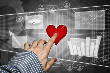 Touchscreen with Heart in Online Kontext