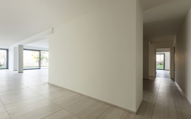 modern architecture, new empty apartment, interior