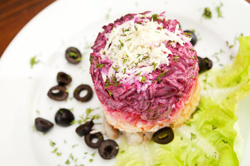 Russian herring salad