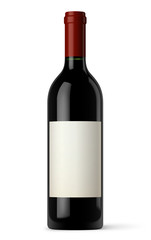 Bouteille de vin rouge vectorielle 1