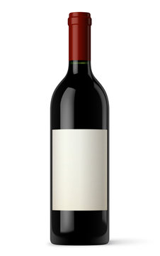Fototapeta Bouteille de vin rouge vectorielle 1
