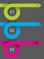 Obraz premium Infographic design on dark paper